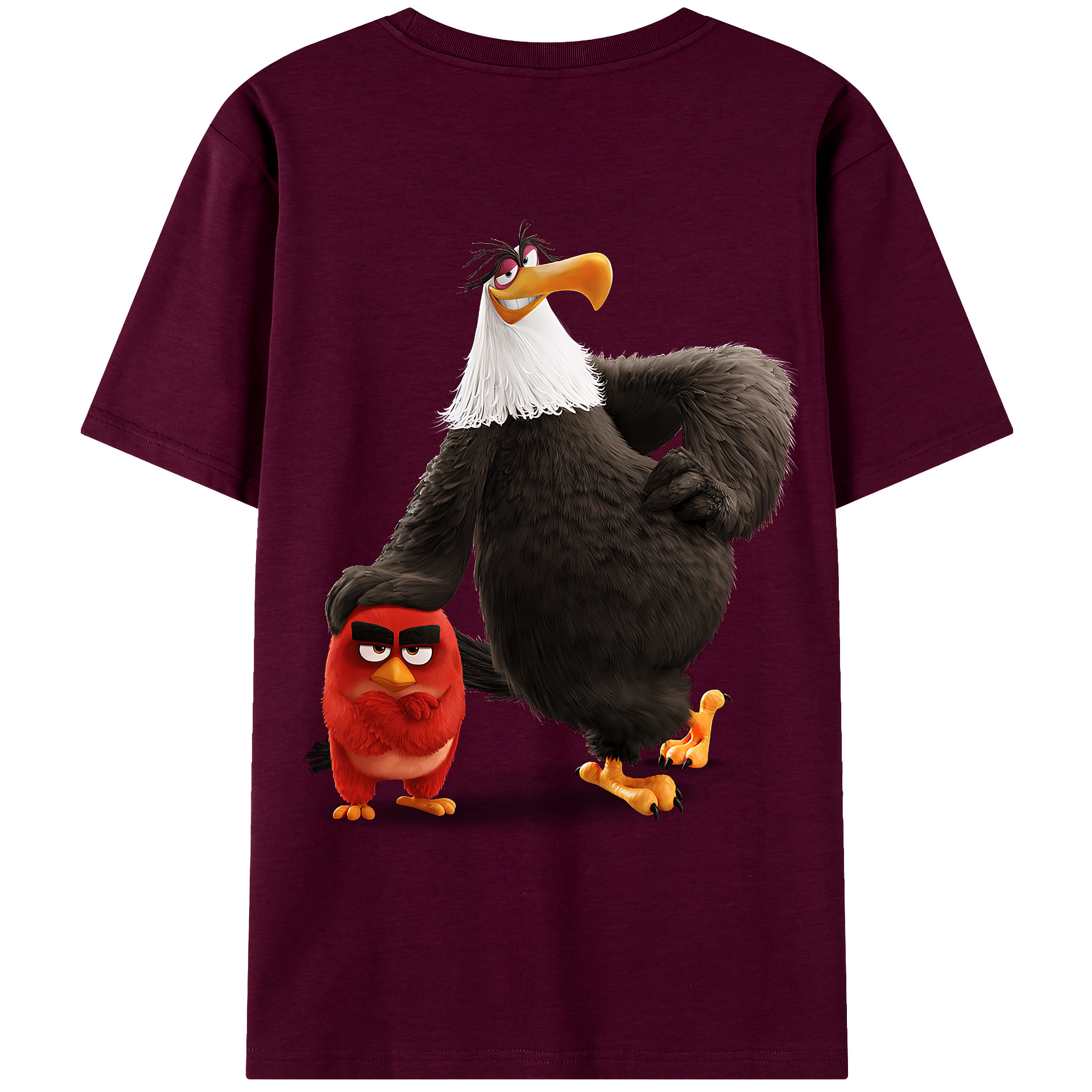 （画像用） Angry Birds アングリーバード レディース半袖Tシャツ(バックプリント)